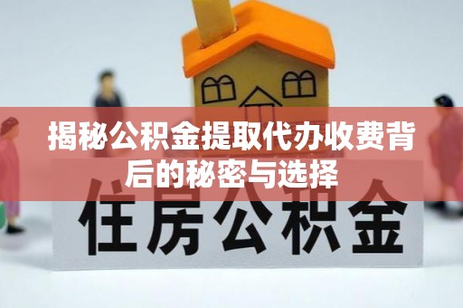 安乐揭秘公积金提取代办收费背后的秘密与选择
